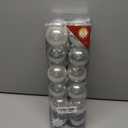 24Pcs Christmas Balls Ornaments -Shatterproof Christmas Ball for Xmas Tree Decorations Hanging,Wedding Party Holiday Decorations Colorful Silver Glitter Ball 2.36in x 24 Pack