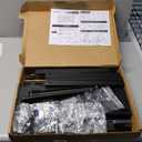 Suptek Ultra Slim Full Motion TV Wall Mount for 37-82 inch TVs, 1.3" Thin Low Profile Bracket, Dual Swivel Articulating Tilt, 6 Arms, Max VESA 600x400mm, Supports Up to 132lbs, Fits 24 Studs, MAUS01B