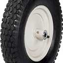 SCENIC ROAD Wheelbarrow Replacement Tire, 16" Wheel with Bearing and Grease Fitting, 4-Ply Knobby Tire