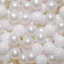 GOGOSO Ball Pit Balls Crush Proof Non-Toxic Plastic Balls Babies Kids Toy Bulk Pack 170pcs 2.2inchs (170pcs Pearl White+White)