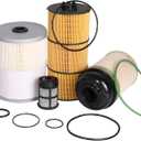 Filter Service Kit, For Detroit DD13 DD15 DD16 Diesel Engine, Oil, FWS & 2 Fuel Filter Kit, Fuel Filter PF9908 P551063, Oil Filter LF17511 P551005, Fuel Water Separator FS19915 P551011