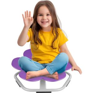 Petal Sensory Spinning Chair for Autistic Kids & Teens, Purpl