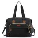 Tuwubi Diaper Bag Tote,Baby Diaper Bag with Pacifier Case Large Travel Diaper Tote Caddy for Mom and Dad Multifunction Large Baby Bag - M-Black