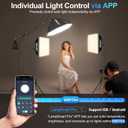 EMART Softbox Photography Lighting Kit, 50W LED 3PCS Soft Box with Boom Arm