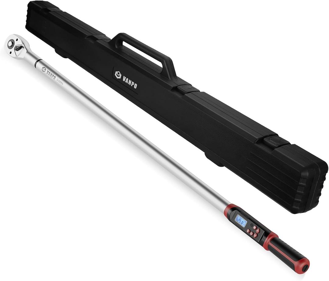 3/4-Inch Drive Digital Torque Wrench, 32-626 Ft-lb./42.5-850Nm, Dual-Direction, 4 Measurement Mode, Heavy Duty Electronic Torque Wrench with Buzzer & LED Indicator for Truck,Car