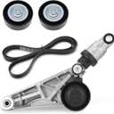 90K-39415 Drive Belt Kit with Belt Tensioner, Idler Pulleys Compatible with 2012-2018 Wrangler JK 3.6L Replaces# 4627038AA, 4627038AA-KIT