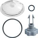 XJJ 28645EG Pool Leaf Trap Cover Lid 5 inch Have O-Ring, Valve, Fit for Intex 12 Inch Sand Filter Pumps, NOT Fits Intex 14 & 16 Inch Sand Filter Pumps
