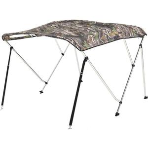 KING BIRD 3-4 Bow Bimini Boat Top Cover Sun Shade Boat Canopy Waterproof 1 Inch Stainless Aluminum Frame 46" Height with Rear Support Poles and Storage Boot 6 Colors -11 Sizes