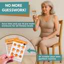 Chair Yoga for Seniors Over 60 70 Exercise Cards with Videos & Workout Plan Includes 5-Week Challenge, Ebook, Chart & 2 Rings for Easy Organization Weight Loss Guide for Women & Men