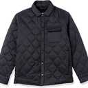 Amazon Essentials Boys and Toddlers' Sherpa-Lined Quilted Shirt Jacket, M