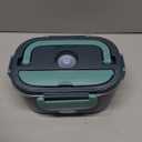 Electric Lunch Box Food Heater, 80W Portable Warmer for Car Truck Work with 304 Stainless Steel Container, 12V/24V/110V Green Heated Lunch Box Suitable for Ideal Driver/Work/Gift