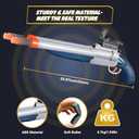 Double-barreled Toy Gun - Two Modes Realistic Soft Bullet Toy Guns Blaster with Sight - Educational Shooting Toy Shotgun - Gifts for Boys Christmas Birthday Halloween Present