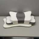 Pain Relief Cervical Pillow for Neck Support, Adjustable Ergonomic Pillow Cozy Sleeping, Odorless Orthopedic Memory Foam Pillows, Contour Bed Pillow for Side Back Stomach Sleeper (Queen Size-24.8''Lx14.96''Wx5.78''H, Grey)