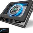 llano Gaming Laptop Cooler, V12 Laptop Cooling Pad Stand with 5.5inch Fan, Fast Cooling Computer Laptop 15.6-21in, Adjustable Speed, Touch Control, 3-Port USB A, A Mouse Pad Included