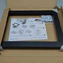 Americanflat 12x16 Canvas Floating Frame with Adhesive Strips Included - Vertical and Horizontal Floating Frame for Artwork - Canvas Frames for Wall Display - Black