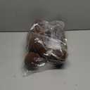 Liliful 15 Pcs Velvet Christmas Balls Bulk Flocked Christmas Tree Ball Ornaments Plastic Xmas Decorative Hanging Ornaments(Brown,3.15 Inch)