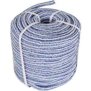 3/4 Inch x 200 Feet Double Braid Polyester Rope 20000Lbs Breaking Strength Strong Pulling Rope for Tree Work Camping Swings(Blue White)