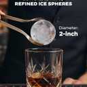 Silonn 2″ Sphere Ice Maker, Clear Ice Ball Maker with Slow-Melting, 4 pcs in 35 Mins, 144 pcs/Day, Crystal Sphere & Rapid Sphere Technology, Self-Cleaning Ice Maker Countertop Ideal for Whiskey