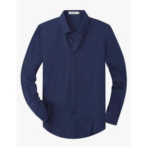 Men's Oxford Button Down Shirts Long Sleeve Business Casual Cotton Dress Shirt Regular Fit Wedding Dating Party 4XL