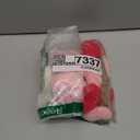 25Pcs Valentine Crochet Heart Shaped Ornaments Red Pink White Valentine Ornaments for Small Tree Valentines Day Gift DIY Knitting Heart Ornament Home Party Decoration