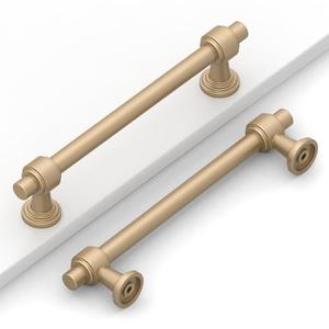 Coinkoly 10 Pack 5"(128mm) Champagne Bronze Cabinet Pulls Kitchen Cabinet Handles Champagne Cabinet Hardware Drawer Pulls for Cupboard CK0081