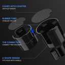 DYLEN Car Cup Holder Expander, 2 in 1 Cup Holder Adapter Extender for Car with Expandable Insert, Fits Yeti, Hydroflask and Other Large Water Bottles & Mugs in 2.2"-4.6" (10-46oz)