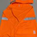 Dog Jacket High Visibility Safety Reflective Dog Vest for Small Medium Large Dogs (Large, Orange)