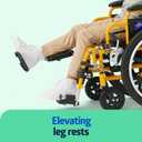 Medline Pediatric Wheelchair for Children - Promoting Comfort and Mobility, 14W x 12D Seat