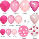 136Pcs Galentines Day Decorations Galentines Day Balloon Garland Arch Kit Include Gals Balloons,Lip Foil Balloons for Galentine's Day Themed Girls Women Brunch Party Supplies