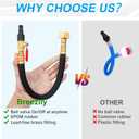 Flush Hose Fitting Kit for Yamaha,PWC WaveRunner/Sport Jet Boat Flush Fitting Kit Black Compatiable For Yamaha,LX VX VXR FXHO VX110 VX Deluxe FX Cruiser Jet Ski (Jet Boat Flush Fitting Kit-Black)