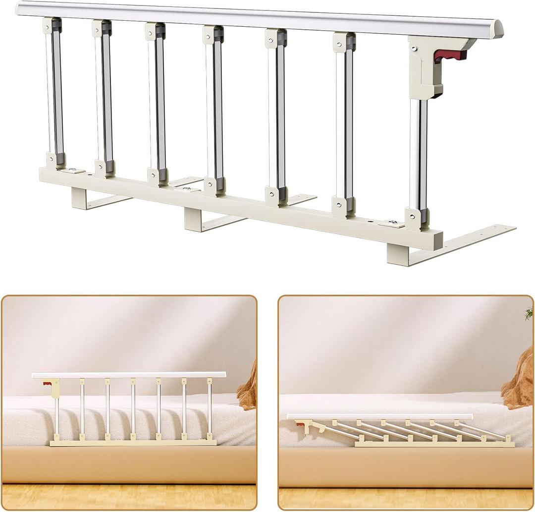 Bed Rails for Elderly Adults Safety, 40"16" Folding Bed Railings for Seniors Fit Full Twin King Queen Size, Home Medical Bed Assist Rail, Adult Bed Rails for Elderly Falling Out of Beds