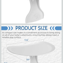 Baby Booster Seat Tray Attachment Only Compatible with Bumbo Baby Infant Toddler Floor Seat Feeding Tray for Boys and Girls 3 to 12 Months - White