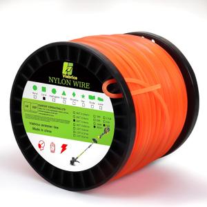 2 x 095 Inch Trimmer Line, 0.095" Weed Wacker Eater String, Commercial Grade Square Nylon String Trimmer Line Replacement for String Trimmer Weed Trimmer .095"-1270ft-5lb-Spool