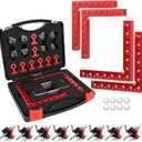 Corner Clamp for Woodworking, 90 Degree Corner Clamp, Aluminum Alloy 4 Pack 5.5"x 5.5" Positioning Squares Right Angle for Woodworking Tools, for Picture Frame, Box, Cabinets, Drawers
