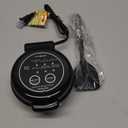 Hyvance Smart Fried Egg Cooker, Automatic Fried Egg Maker for 6 Features like Sunny Side Up, Over Easy, Fully Cooked & More. Auto Power Off, Alarm, Round Shape, Non Stick Coating (Black)