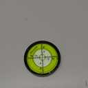 Aluminium High Precision Horizontal Leveler Bubble Level Tool Circle Round 2.4 Inch 60mm (Black,Green)