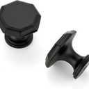 Ravinte 10 Pack Matte Black Kitchen Cabinet knobs Single Hole Drawer Pulls for Bathroom, Dresser Drawer and Cupboard Hardware