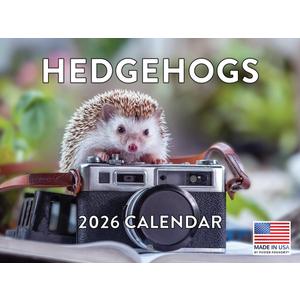Hedgehog Calendar 2026 Monthly Wall Calender 12 Month | American Made In The USA