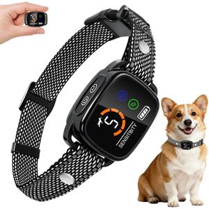 ETACCU Dog Bark Collar for Small DogsWaterproof Rechargeable Digital Ultrasonic Bark Collars,Anti Barking Collar with 6 Adjustable Sensitivity Levels for Large Medium Small Dogs
