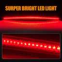 Third 3rd Brake Light LED for 2006-2011 Cadillac DTS, High Mount Rear Brake Lights Assembly for 06-11 Cadillac DTS, Waterproof Center Cab Lamp Stop Light (Smoked)