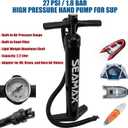 SUP Hand Pump Max 27 PSI, Light Weight to Carry, Good for All Inflatable Paddle Board and Inflatable Boat