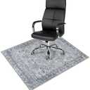 Anidaroel 36"x48" Office Chair Mat for Hardwood Floor, Floor Mat for Office Chair, Computer Chair Mat, Under Desk Rug for Rolling Chair, Low Pile Carpet Protector Mat, Gray