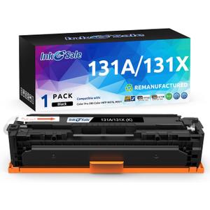 INK E-SALE 1PK Remanufactured Toner Cartridge Replacement for HP 131A 131X CF210A CF210X Toner Black High Yield BK Ink for HP LaserJet Pro 200 M251n M251nw M251 MFP M276nw M276n M276 Color Printer
