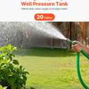 VEVOR 20-Gallon Vertical Well Pressure Tank, Pre-Charged Pressurized Water Tank for Well Pumps, Heavy-Duty Carbon Steel Water Storage Container for Home, School, Farm & Irrigation Systems