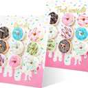 Yerliker 2 Pieces Donut Display Stand, Reusable Donut Holder Board, Party Wall Bagel Boards for Christmas Wedding Birthday Treat Holiday Gathering Parties
