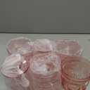 12 Oz Plastic Vintage Wine Glasses Goblets Drinking Glasses Sunflower Embossed Glassware Plastic Champagne Flutes Unbreakable Wedding Toasting Glasses Party Wine Cups for Bridal Shower Party (6, Pink)