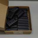 LukLoy 50 Pack 2x4 Brackets for Wood Rail, Black Deck Railing Brackets Connectors for 2" X 4" ( Actually 1.5" X 3.5" ) Wood Post, 20-Gauge Fence Brackets, Screws Not Included