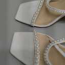 Modatope Womens Sandals Open Toe Strappy Sandals Ankle Strap High Heel Sandals for Women (7.5)