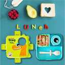 Bento Box for Kids Toddler Lunch Containers for Kids Lunch Boxes, Kids School Bento Lunch Box, Leak proof Lunch Containers, Dinosaur Lunch box