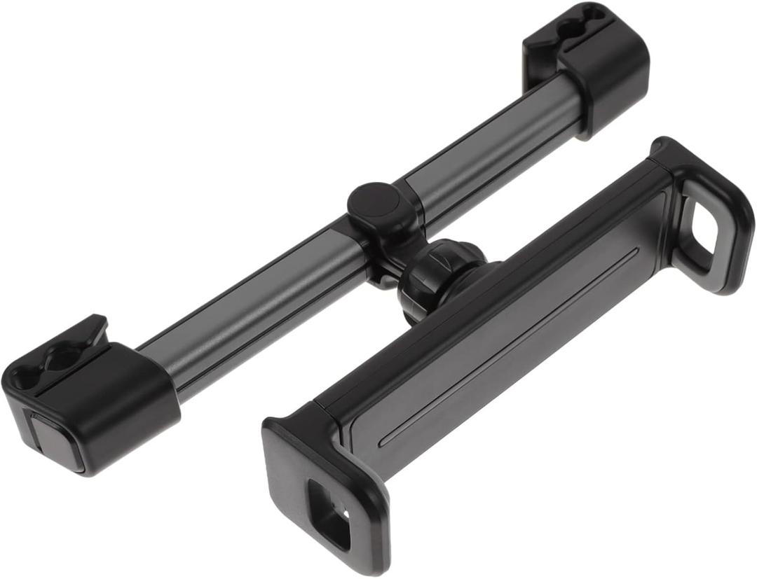 Headrest Tablet Holder Adjustable Mount for Phones and Tablets Stable Design for Back Use Easy Installation Compatible with Devices